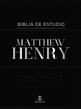 portada Biblia de Estudio Matthew Henry- Bonded Leather (Piel Fabricada) (in Spanish)