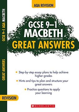portada Macbeth: Step-By-Step Essay Plans to Help Achieve Higher Grades in aqa English. (Gcse Grades 9-1 Great Answers) (Gcse 9-1 Great Answers) (en Inglés)