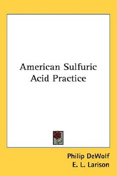 portada american sulfuric acid practice (en Inglés)