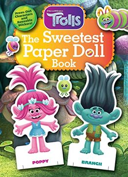 portada The Sweetest Paper Doll Book (Dreamworks Trolls) (en Inglés)