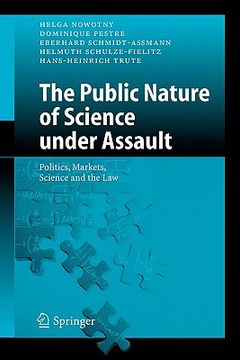 portada the public nature of science under assault: politics, markets, science and the law (in English)