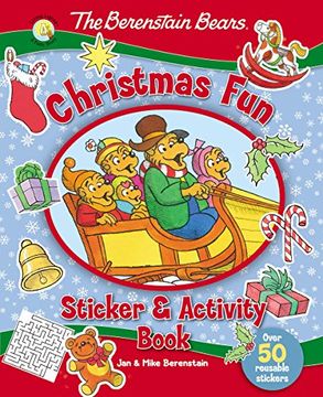 portada The Berenstain Bears Christmas Fun Sticker and Activity Book (Berenstain Bears/Living Lights)