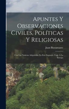 portada Apuntes y Observaciones Civiles, Politicas y Religiosas