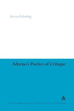 portada adorno`s poetics of critique