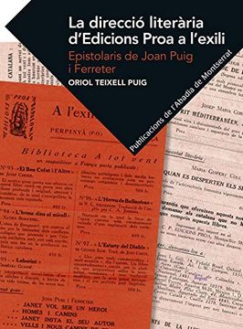 portada La Direcció Literària D'edicions Proa a L'exili (in Catalá)