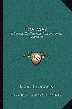 portada ida may: a story of things actual and possible (en Inglés)