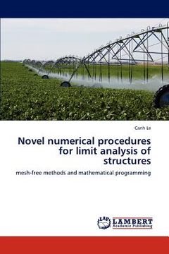 portada novel numerical procedures for limit analysis of structures