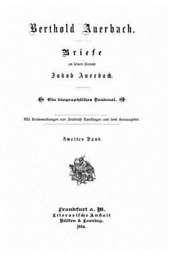 portada Briefe an seinen Freund Jakob Auerbach (in German)