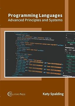 portada Programming Languages: Advanced Principles and Systems (en Inglés)