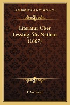 portada Literatur Uber Lessing's Nathan (1867) (in German)