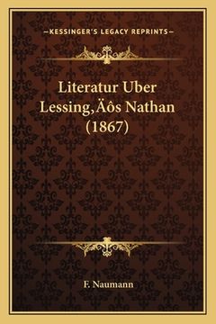 portada Literatur Uber Lessing's Nathan (1867) (en Alemán)