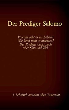 portada Die Bibel - das Alte Testament - der Prediger Salomo: Einzelausgabe, Großdruck, Ohne Kommentar