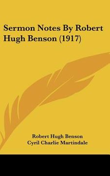portada sermon notes by robert hugh benson (1917) (in English)