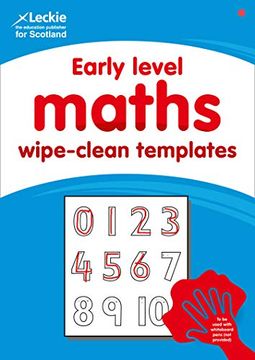 portada Early Level Wipe-Clean Maths Templates for cfe Primary Maths: Save Time and Money With Primary Maths Templates (Primary Maths for Scotland) 