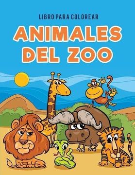 portada Libro para colorear animales del zoo