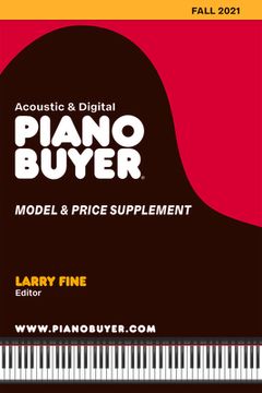 portada Piano Buyer Model & Price Supplement / Fall 2021 (en Inglés)