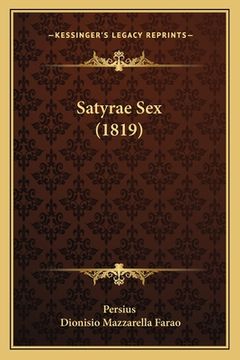 portada Satyrae Sex (1819) (en Italiano)