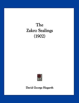 portada the zakro sealings (1902) (en Inglés)