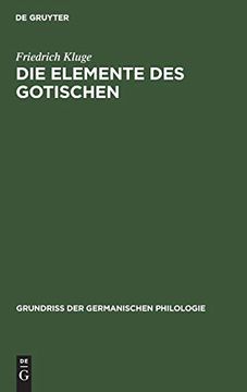 portada Die Elemente des Gotischen (in German)
