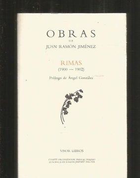 portada OBRAS. TOMO 1: RIMAS (1900-1902)