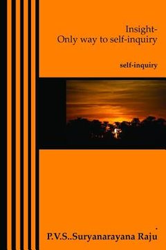 portada Insight-Only way to self-inquiry: self-inquiry (en Inglés)