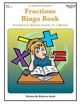 portada Fractions Bingo Book: Complete Bingo Game in a Book (Bingo Books) (en Inglés)