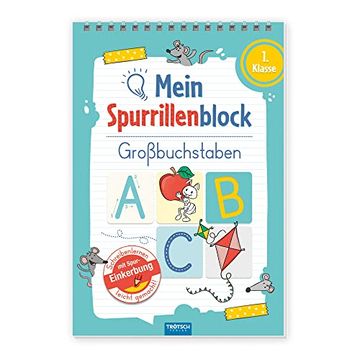 portada Trötsch Mein Spurrillenblock Großbuchstaben Übungsbuch: Übungsbuch Beschäftigungsbuch Lernbuch (en Alemán)