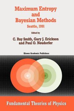portada maximum entropy and bayesian methods (en Inglés)