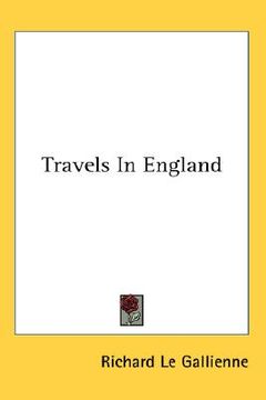 portada travels in england (en Inglés)