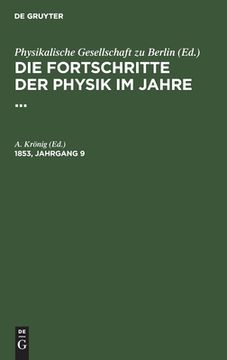 portada Die Fortschritte der Physik im Jahre. Die Fortschritte der Physik (German Edition) [Hardcover ] (en Alemán)