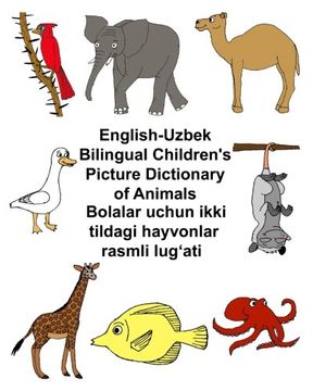 portada English-Uzbek Bilingual Children's Picture Dictionary of Animals (FreeBilingualBooks.com) (in English)