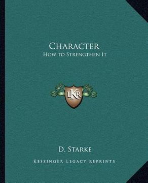 portada character: how to strengthen it (in English)