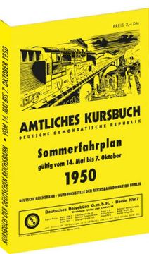 portada Kursbuch der Deutschen Reichsbahn - Sommerfahrplan 1950 (en Alemán)