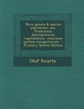 portada Nova Genera & Species Plantarum; Seu, Prodromus Descriptionum Vegetabilium, Maximam Partem Incognitorum (en Latin)