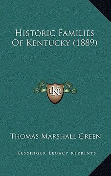 portada historic families of kentucky (1889)