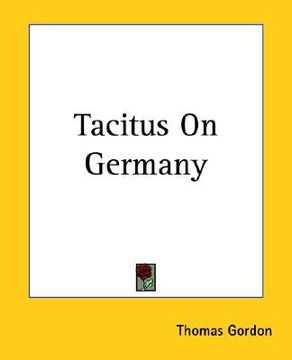 portada tacitus on germany (in English)