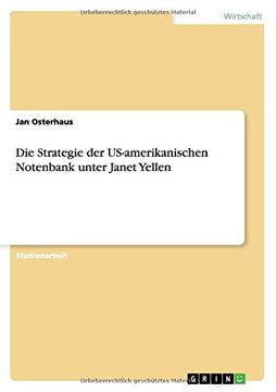 portada Die Strategie der US-amerikanischen Notenbank unter Janet Yellen (German Edition)