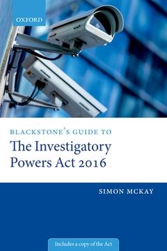portada Blackstone'S Guide to the Investigatory Powers act 2016 (en Inglés)