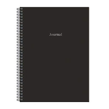 portada Black Wire-O Journal b5 7 x 10" (in English)