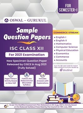portada Sample Question Papers for ISC Commerce Class 12 Semester I Exam 2021