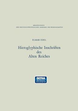 portada Hieroglyphische Inschriften Des Alten Reiches (en Alemán)