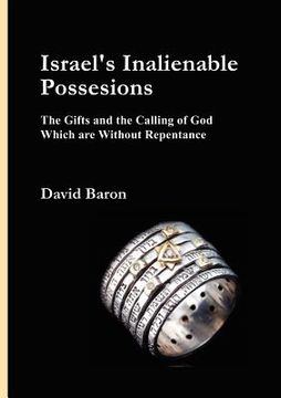 portada israel's inalienable possessions (en Inglés)