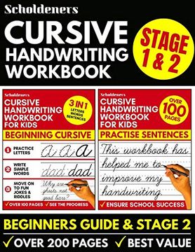 portada Cursive Handwriting Workbook: 2-In-1 Book set for Kids (Cursive for Beginners (en Inglés)