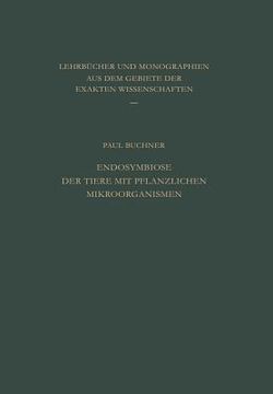 portada Endosymbiose Der Tiere Mit Pflanzlichen Mikroorganismen (in German)