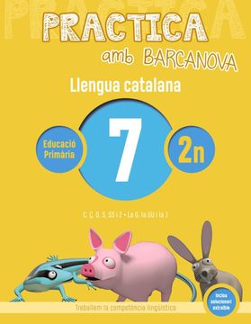 portada Quadern llengua 7 2n primaria practica (in Catalá)