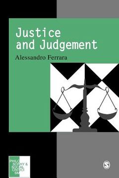 portada justice and judgement: the rise and the prospect of the judgement model in contemporary political philosophy