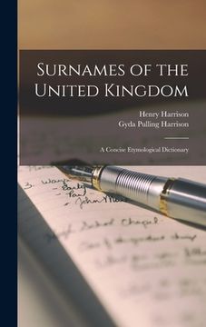 portada Surnames of the United Kingdom: a Concise Etymological Dictionary (en Inglés)
