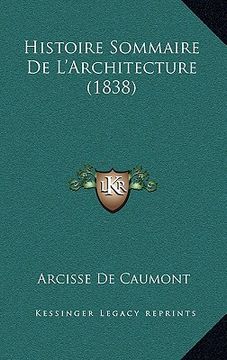 portada Histoire Sommaire De L'Architecture (1838) (in French)