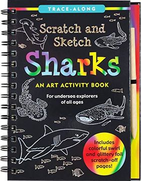 portada Scratch & Sketch(Tm) Sharks (Trace Along) (en Inglés)