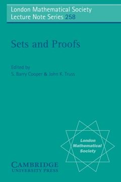 portada Sets and Proofs Paperback (London Mathematical Society Lecture Note Series) (in English)